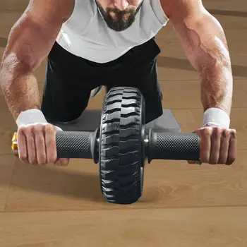 Практичный ролик для упражнений Ab, Резиновое тренировочное колесо Ab, плавное вращение, Основная силовая тренировка