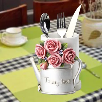 Европейский креативный пасторальный вестерн для хранения посуды набор посуды клетка для палочек кухонные принадлежности керамические палочки для еды мягкая трубка