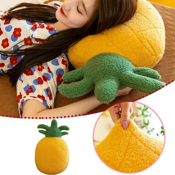 3D имитация плюшевой подушки с ананасом, реалистичные забавные фрукты, Косплей, любимая игрушка детей, Мягкая подушка, украшение для дома