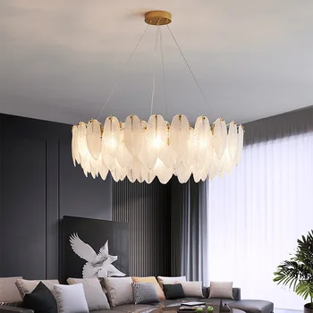Роскошные хрустальные люстры Nordic LED для домашнего декора, подвесные светильники для виллы, гостиной, столовой, ресторана, подвески