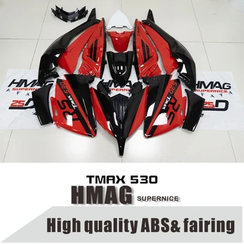 Для TMAX 530TMAX530 2012 2013 2014 2015 2016 2017 2018 2019 2020 Новый Черно-красный корпус мотоциклетного обтекателя с впрыском ABS
