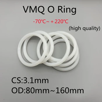 Уплотнительная прокладка VMQ CS 3,1 мм Водонепроницаемая шайба с резиновой изоляцией, Термостойкое уплотнительное кольцо из пищевого силикона 10шт
