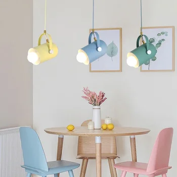 Подвесной светильник Macaron Led в скандинавском минималистичном стиле, прикроватная тумбочка для спальни, подвесная лампа для кофейни, магазина одежды, ресторана Deocr Lighting