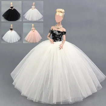 Кукольная одежда ручной работы, платье с пышной юбкой, свадебное платье для кукольной одежды 11,5 дюймов 30 см, множество стильных подарков для кукольных аксессуаров